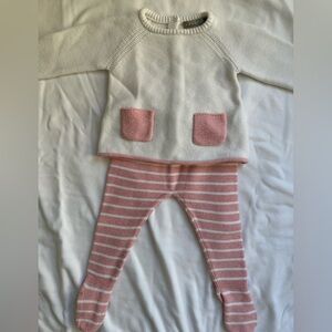 Kids Pink and White Matching Set